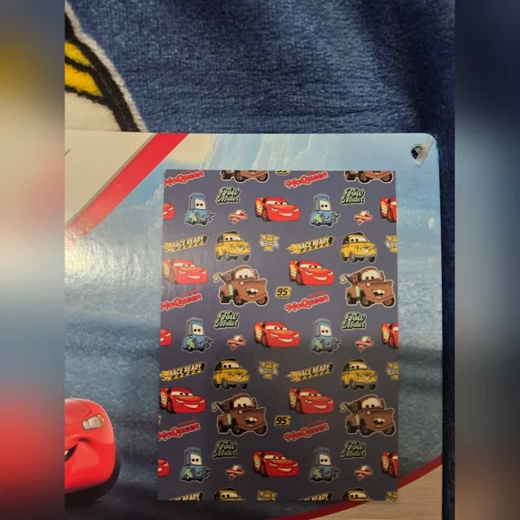 Disney Pixar Cars Blue Plush Throw Blanket - Picture 3 of 6